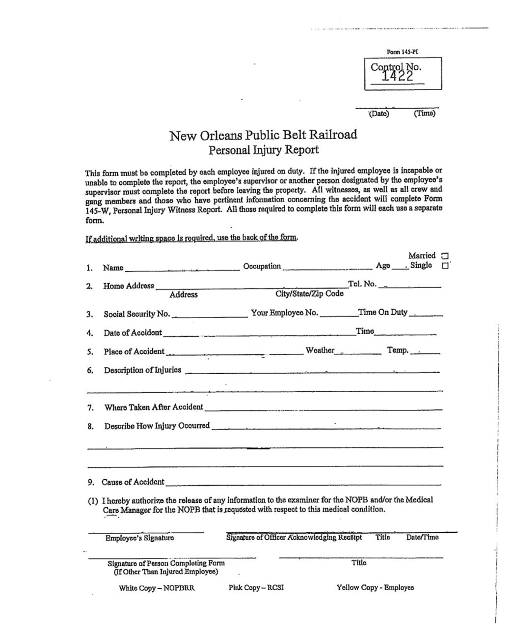 Railwordstrack Worker Report.pdf How to fill out Railroad Workplace Accident Report